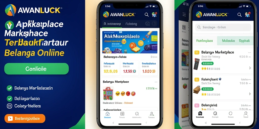 Tampilan antarmuka AWANLUCK yang ramah pengguna dan mudah digunakan.