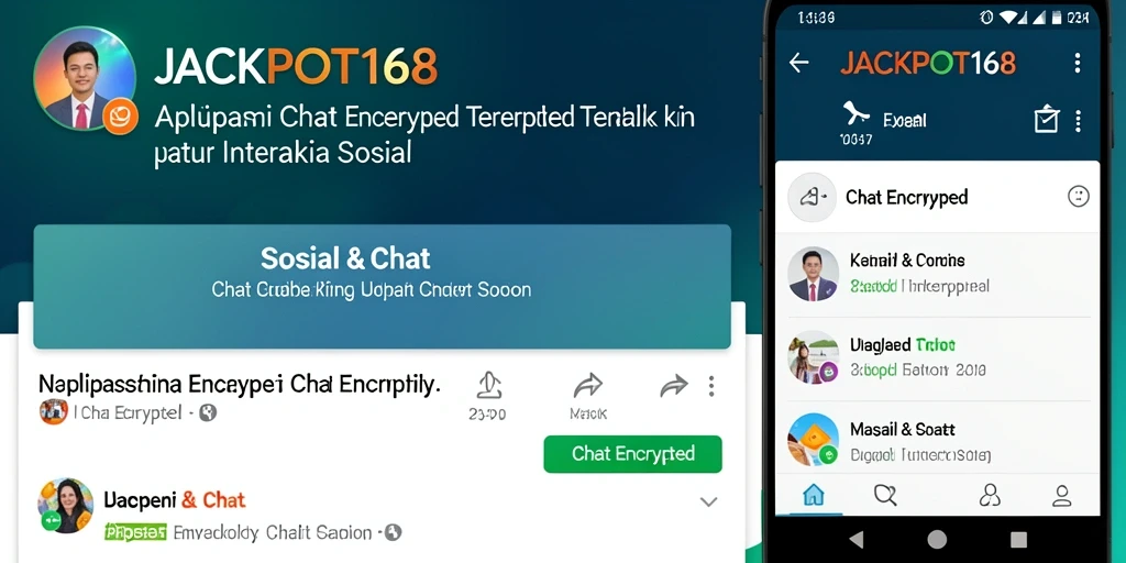 Antarmuka modern dan ramah pengguna dari JACKPOT168 untuk chatting aman.