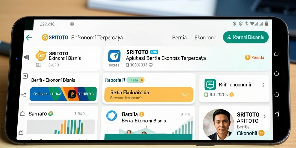 Tampilan antarmuka aplikasi SRITOTO yang modern dan informatif.