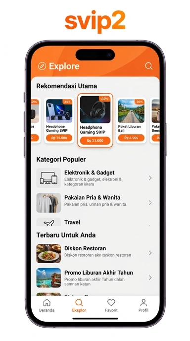 Tampilan katalog aplikasi svip2